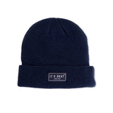 Blue Beanie from It's okay | design in Portugal with love | feel cozy and warm with this knitted beanie | gorro feito em Portugal, wear it with pride