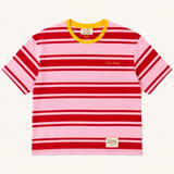 TINY STRIPED T-SHIRT - PINK & RED