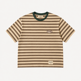 STRIPED T-SHIRT - BROWN & BEIGE