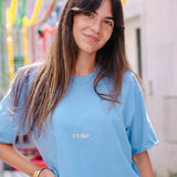 GRAPHIC T-SHIRT - BLUE KIND REMINDER