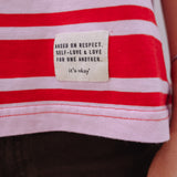 STRIPED T-SHIRT - PINK & RED