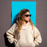 WAFFLE HOODIE - ECRU