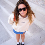 WAFFLE HOODIE - ECRU